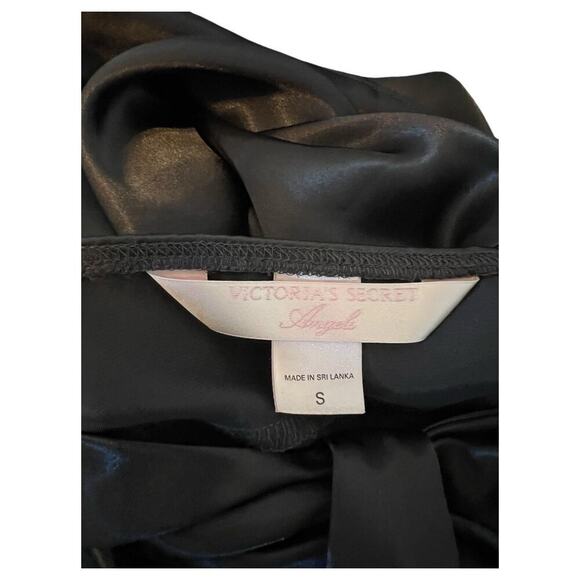 Victoria’s Secret Angels Slip Nightie Nightgown Black Bow Sleepwear Size Small - Picture 2 of 7